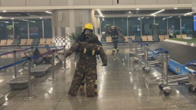 सीसीएसआई एयरपोर्ट ने कराई टर्मिनल इवैक्यूएशन मॉक ड्रिल।