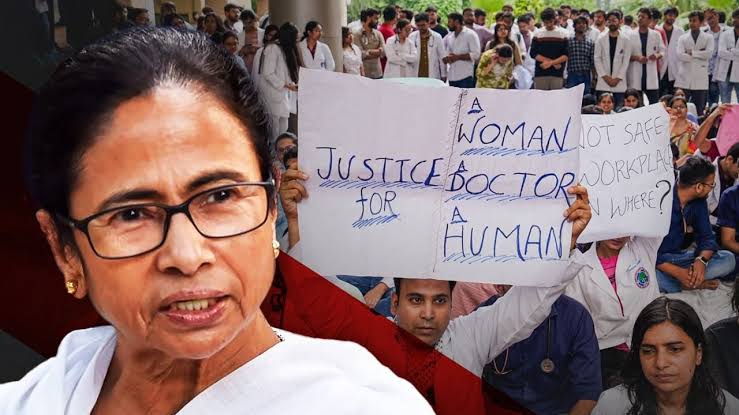 कलकत्ता में महिला ट्रेनी डॉक्टर से रेप के बाद हत्या में सीबीआई ने जांच शुरू की।ममता सरकार का लॉ एंड आर्डर हुआ फेल।