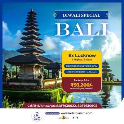 आईआरसीटीसी लेकर आया है लखनऊ से बाली (इन्डोनेशिया) का हवाई टूर पैकेज। आईआरसीटीसी लेकर आया है लखनऊ से बाली (इन्डोनेशिया) का हवाई टूर पैकेज।