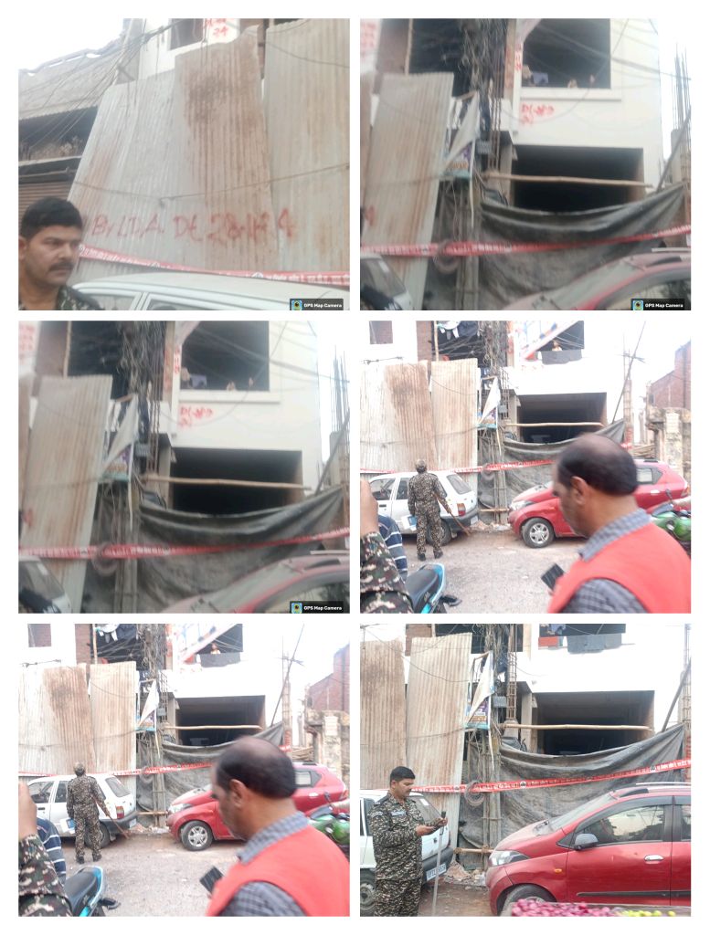 एलडीएः कैसरबाग में 01 अवैध व्यावसायिक निर्माण सील।