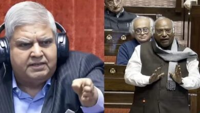 धनखड़ और खड़गे के बीच राज्य सभा मे हुई तीखी बहस।