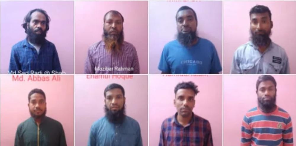 असम में आतंकी मॉड्यूल का पर्दाफाश : हिंदू नेताओं को निशाना बनाने की साजिश में आठ जिहादी गिरफ्तार।