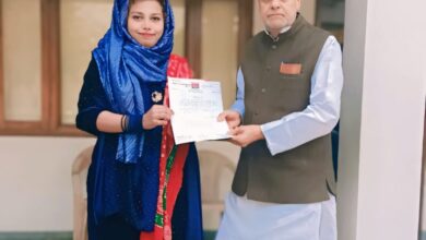 अल्पसंख्यक सभा के राष्ट्रीय अध्यक्ष द्वारा ज़ैनब को सौंपा गया राष्ट्रीय सचिव का दायित्व।