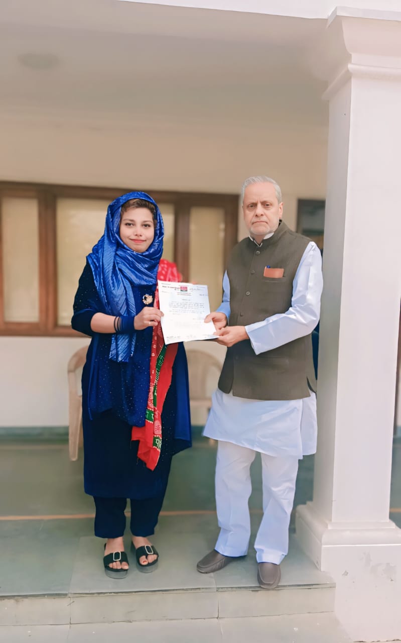 अल्पसंख्यक सभा के राष्ट्रीय अध्यक्ष द्वारा ज़ैनब को सौंपा गया राष्ट्रीय सचिव का दायित्व।