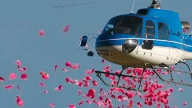 महाकुम्भ के दौरान संगम तट पर आकाश से होगी पुष्प वर्षा।