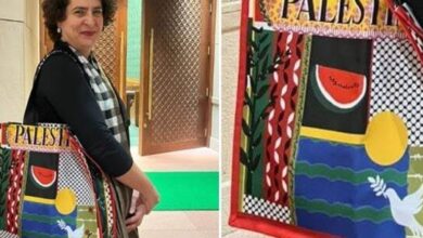 प्रियंका गांधी का फिलिस्तीनी प्रेम।