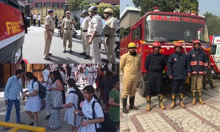 दिल्ली के कई स्कूलों को बम से उड़ाने की धमकी, बच्चों को वापस भेजा, फायर ब्रिगेड और पुलिस मौके पर पहुंचे।