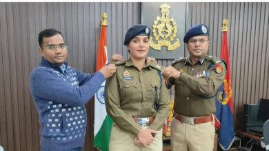 प्रशिक्षु आईपीएस अधिकारी श्रीमती अंजलि विश्वकर्मा का पदोन्नति समारोह।