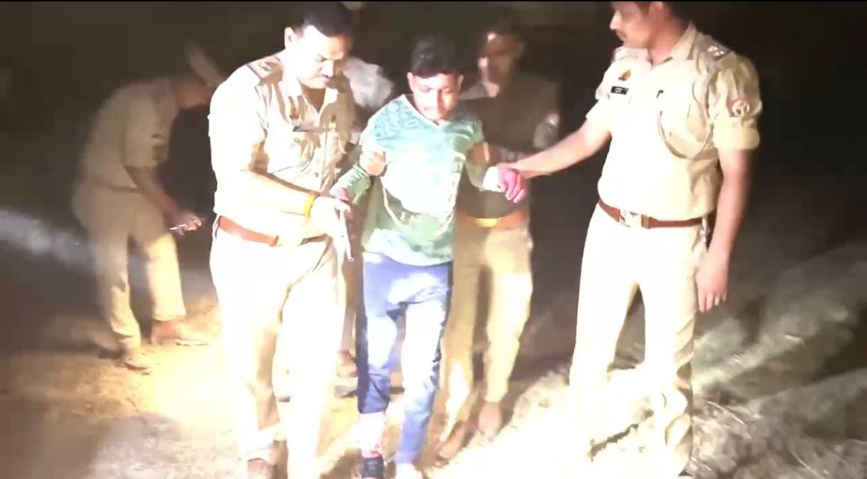 लखनऊ: मोहनलालगंज क्षेत्र में पुलिस और अपराधियों के बीच मुठभेड़।