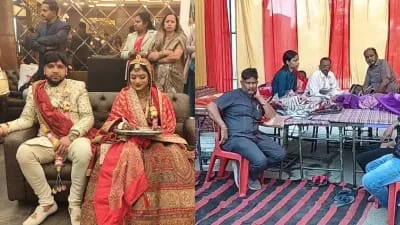 ससुराल वालों ने मांगा 50 लाख दहेज तो बहू ने घर के सामने गाड़ दिया टेंट,शादी के महज 6 दिन बाद हुआ बवाल। ससुराल वालों ने मांगा 50 लाख दहेज तो बहू ने घर के सामने गाड़ दिया टेंट,शादी के महज 6 दिन बाद हुआ बवाल।