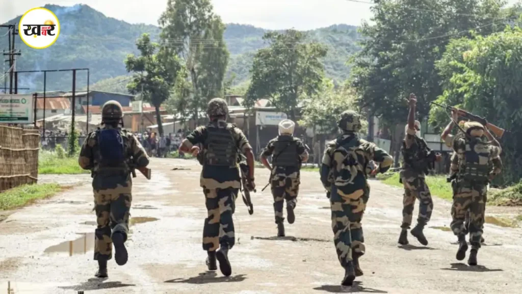 मणिपुर में असम राइफल्स के जवानों पर घात लगाकर हमला, एक शहीद – तीन घायल।