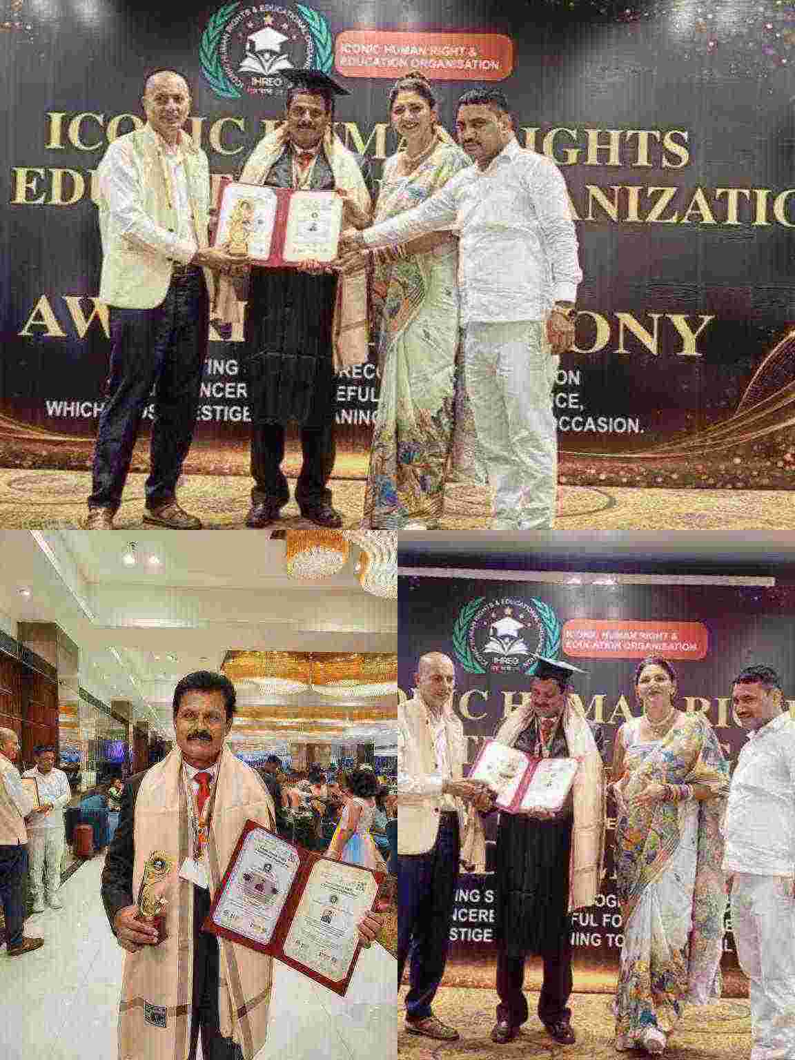 ताइक्वांडो में उत्कृष्ट योगदान पर सैयद सफदर रिज़वी को मानद डॉक्टरेट।